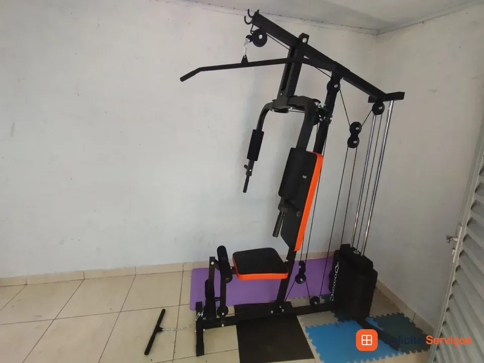 Equipamento fitness para treinamento. Informe o modelo e solicite orçamento de montagem de equipamentos de academia em Goiânia.